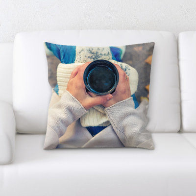 Coussin décoratif en tasse