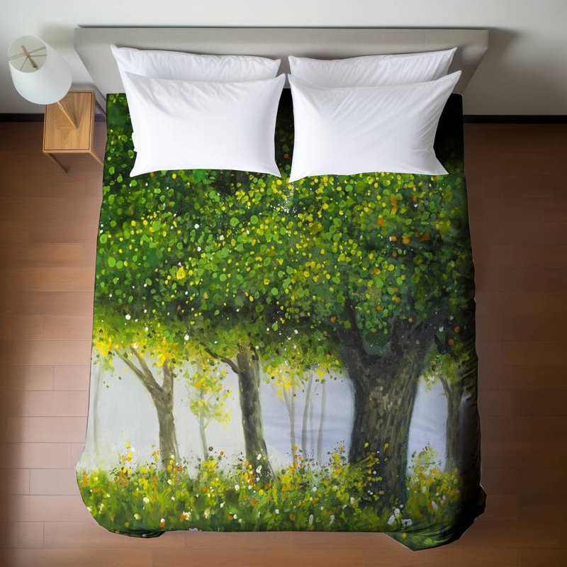 Trees Brown Bedroom Duvet Cover - Forest by Summer Decor