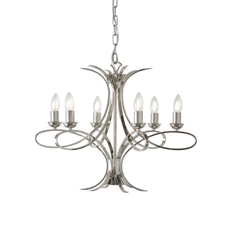 Cliff 6 - Light Candle Style Chandelier