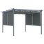 Pergola en aluminium avec auvent Aoodor