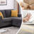 Chesham 60"W Upholstered Sofa With Storage Ottoman-1125310840
