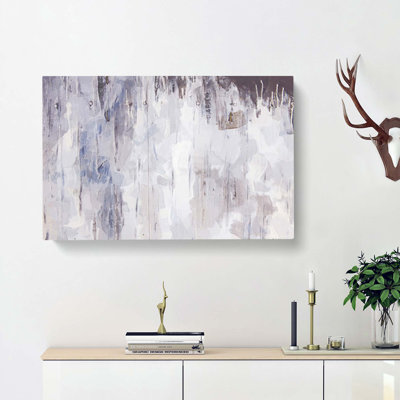 Moving Away In Abstract - Wrapped Canvas