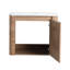 Armoire de salle de bain murale 24 po, charnières à fermeture douce, 45 bords inclinés, bords arrondis, meuble-lavabo moderne facile à nettoyer pour la salle de bain, porte à fermeture, poignées dissimulées, surface en contreplaqué