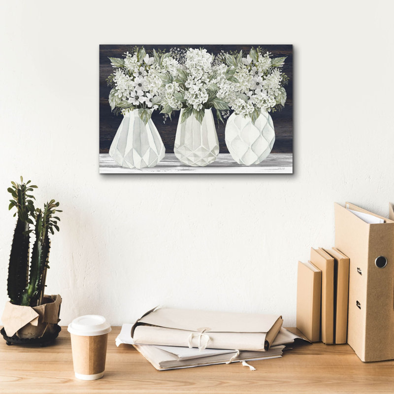 «Plethora of Blooms 2» par Cindy Jacobs, art mural sur toile, 18 po x 12 po, H 12 po x l 18 po