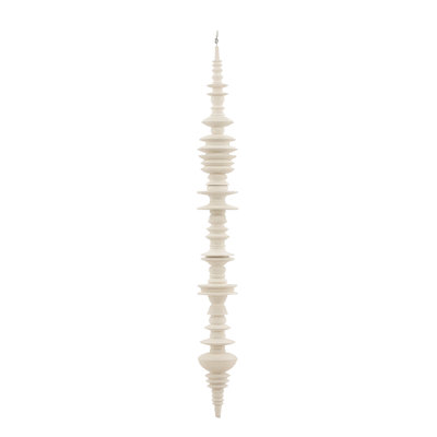 Sculpture suspendue Tibre blanc cassé