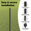 vidaXL Fence with Post Segment Outdoor Barrier Garden Terrace Divider Boundary-114619077-114619078