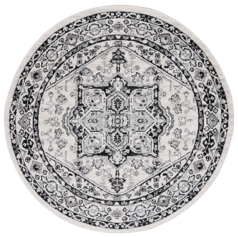 Tulum Performance Oriental Rug, Round 6'7"