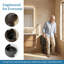 Toilette une pièce moderne noir mat, chasse d'eau Tornado, chasse double 1,1 / 1,6 GPF, certification WaterSense, hauteur ADA 17 po, conception sans rebord, siège à fermeture en douceur