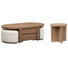 Heinemann Lift Top Storage Cocktail Table 2 Upholstered Stools With End Table