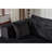 Compression Sectional Couch With Comfy Chaise, Boneless L Shape Sofa With Deep Seat, Minimalist Modular Couches Sleeper For Living Room Bedroom Apartment Lounge,Corduroy,Black-1857294664