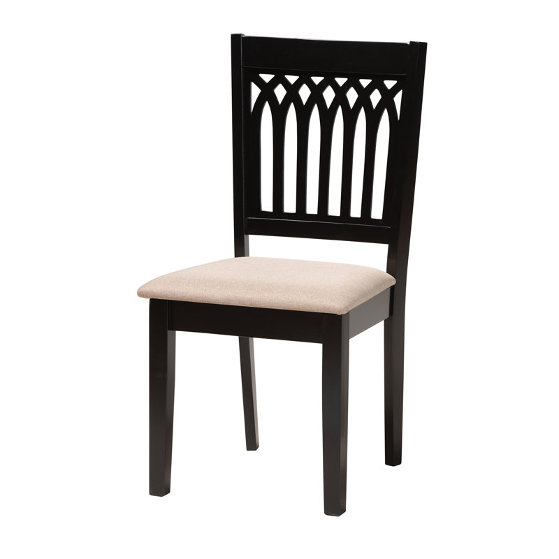 Ensemble repas pour 4 personnes Leesville, Marron foncé, Beige