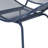 Comfortable Chair In Navy Iron, 34.97 In. Height, 25.28 Width, 25.92 Depth Navy, Iron Build, High, Wide, Deep, 22.71 Lb-1093221962