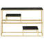 Geise 110cm Glass Top Console Table-2118328839-2118328838