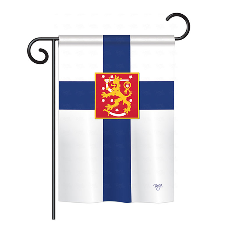Drapeau de maison de finlande, H 40 po x l 28 po