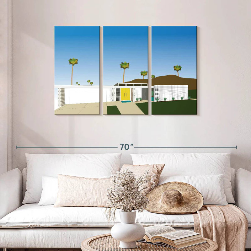 Lilie Palm Springs Living II, H 28 po x l 45 po