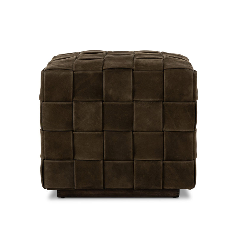 Fatima Riesner Ottoman, Chocolate Brown