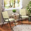 2 coussins de chaise d'extérieur, coussins d'extérieur en polyester teint en fil-1256258964