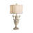 33" Resin Table Lamp With Cream Shade