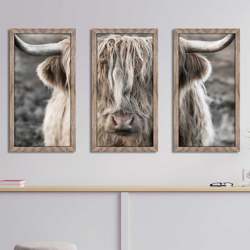 "Highland Skye", reproduction sur acrylique 3 pièces, H 33,5 po x l 52,5 po x P 1 po