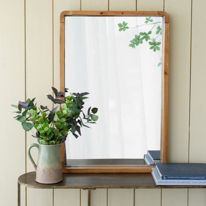 Miroir rectangulaire en bois