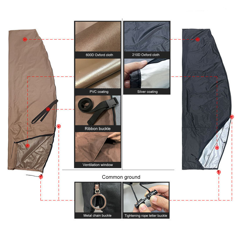 Housse de protection pour parasol pour l'extérieur