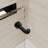 Shower Screen 32" Half Frameless Shower Wall Panel, Tempered Glass 3/8 Inch, Easy Clean Glass, Fixed Glass Shower Door With Towel Hook Matte Black-115598434