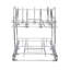 Glidez Multipurpose 2‑Tier Dual‑Slide Chrome‑Plated Steel Basket Pot and Lid Organizer