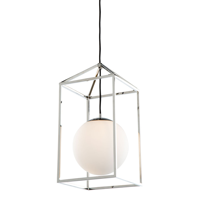 Eclipse 1 - Light Polished Nickel Single Pendant