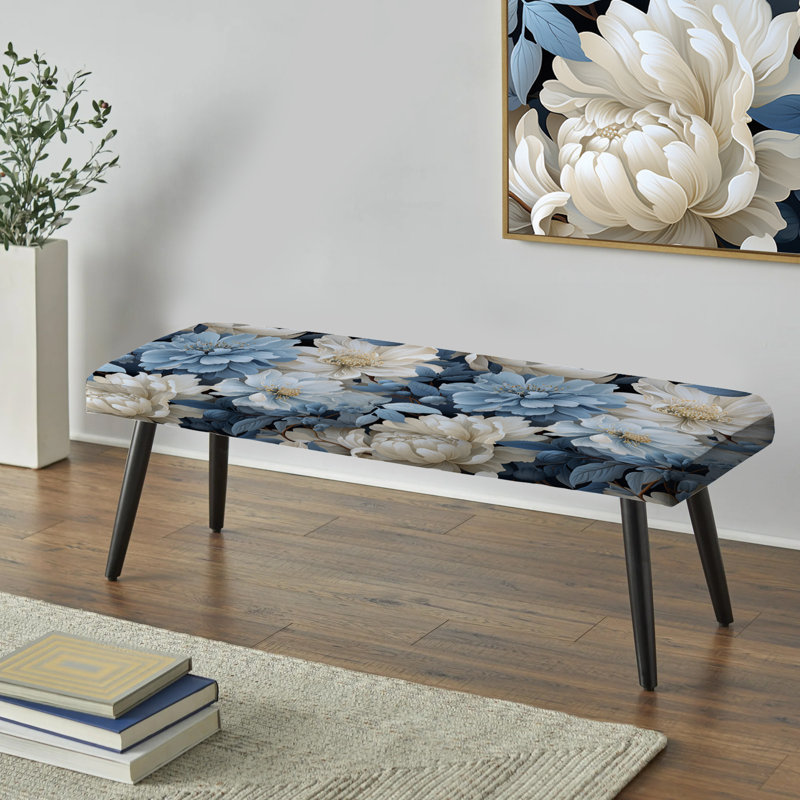 Banc rembourré noir, Misty Whispers Moody Patterns I