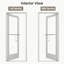 36 po X 84 po Porte commerciale en aluminium argenté droite / extérieure-123553620-123553622