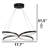 Adjustable Height Novelty LED Chandelier With Yellow/White Glow-1979138613