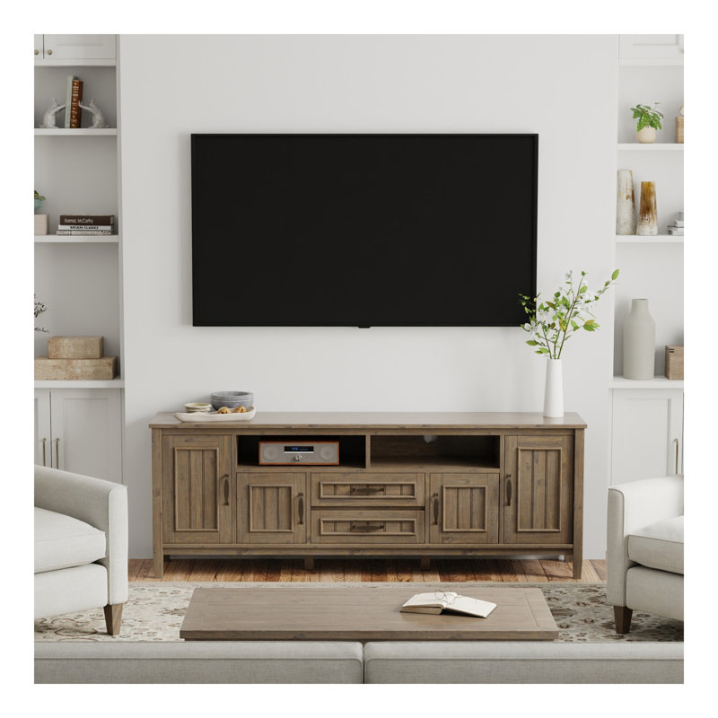 Lev - Meuble télé 72 po - Brun fumé