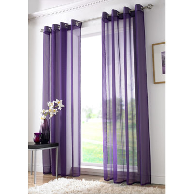 Jaxcen Sheer Curtain Single Panel