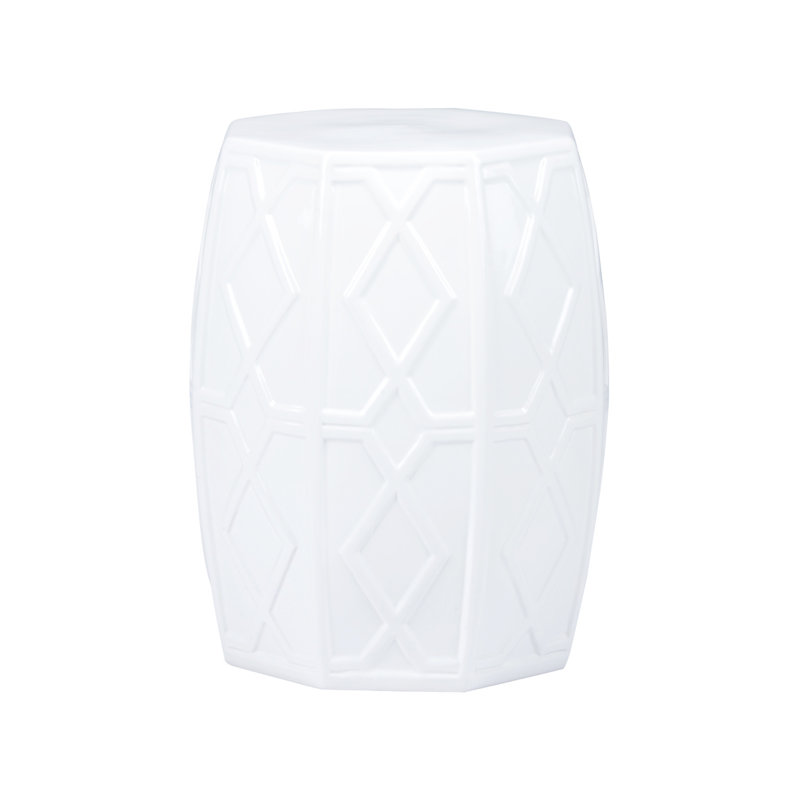 Andreu Garden Stool, White