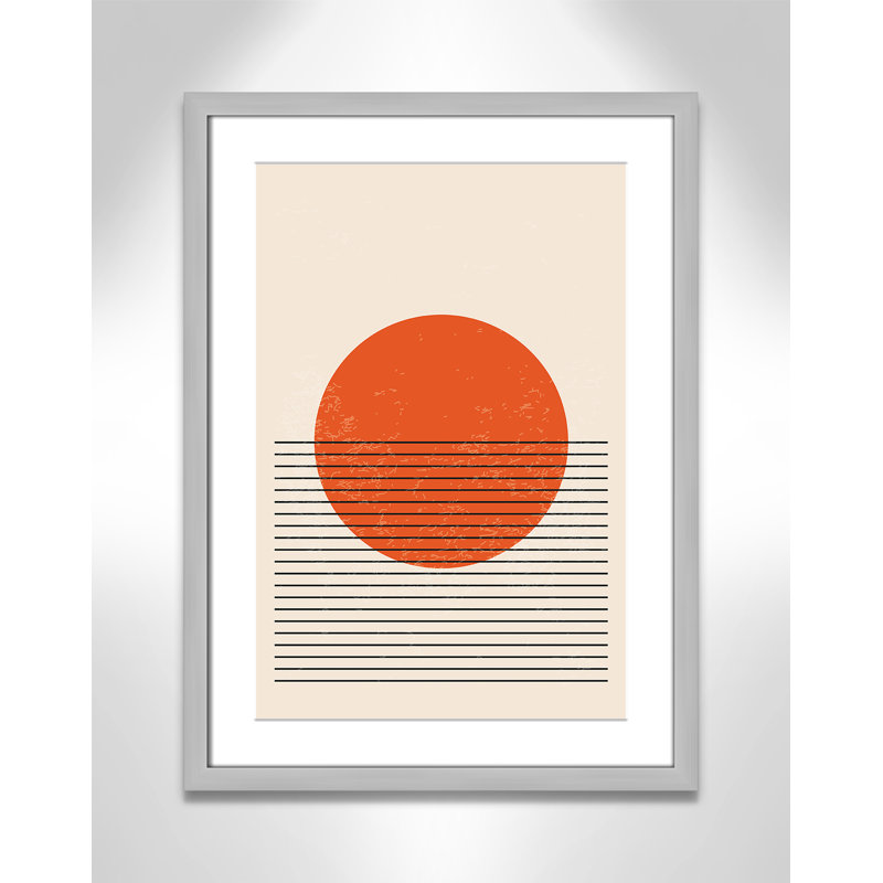 «Bright Minimal Series # 2» par Stanley, Argent mat, L 17 po x H 23 po, Matted Print