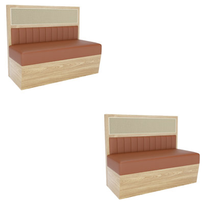 Banc rembourré en similicuir Light Luxury Fashion