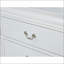 Table de chevet 2 tiroirs en bois massif Louis Philip - Finition blanche-1845781537