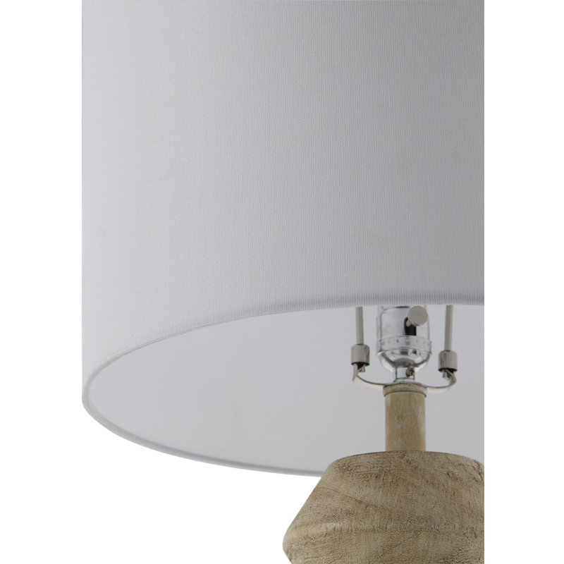 Aeleen Table Lamp, White, Brown