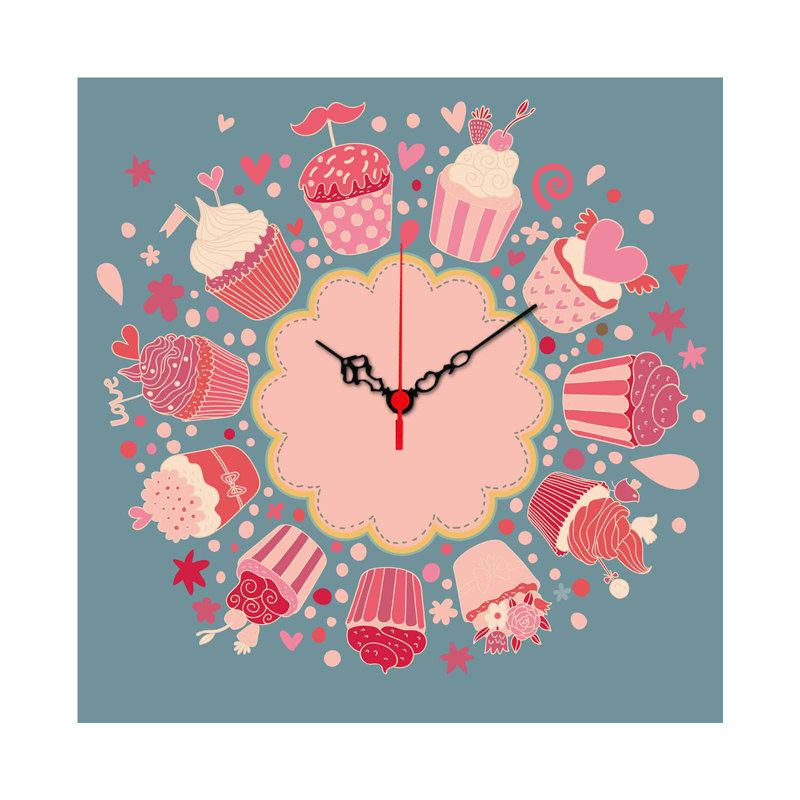 Elegant Decorative Wall Clock, 15.7 x 15.7 inches | 100% MDF, Thickness: 0.2 inches | Stylish Home Décor for Living Room, Bedroom & Office | Modern Design with Minimalist Aesthetic