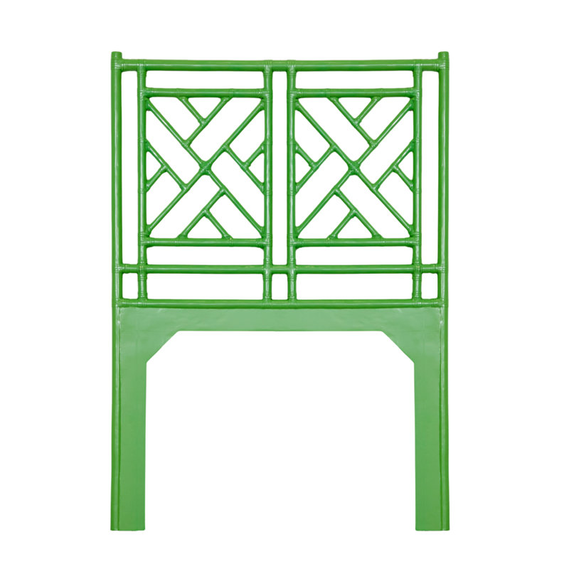 Chippendale Open-Frame Bed, Twin, Bright Green