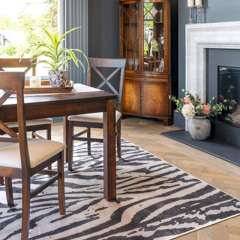 Tavian Vintage Look Cotton Machine Tufted Area Rug, 200cm x 290cm