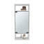 Pharmacie, 1 porte, 5 tablettes, 1 miroir, blanc