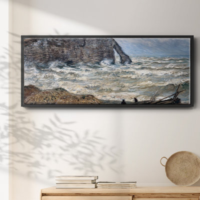 " The Manneport, Etretat, Rough Sea, 1883 "