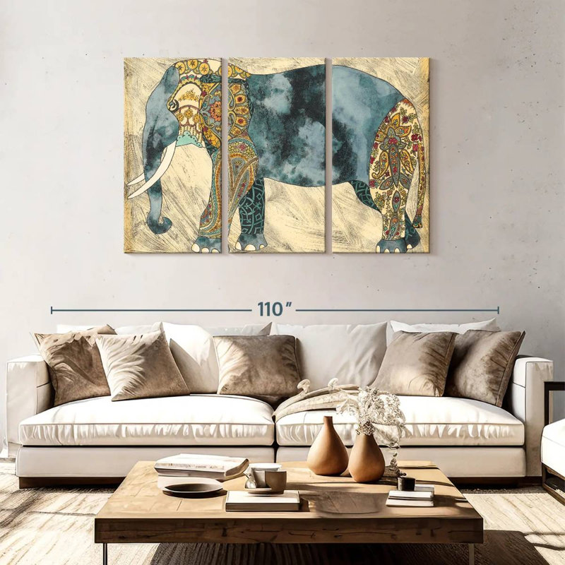 Brampt Royal Elephant, 48" H x 74" W