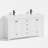 Wimer 60'' Modern Double Sink Bathroom Vanity with Resin Sink Top, Faucet and Drain, Soft-Close Door Hinges, Water-resistant Paint, Assembly Required, EPA Certificated-797543443