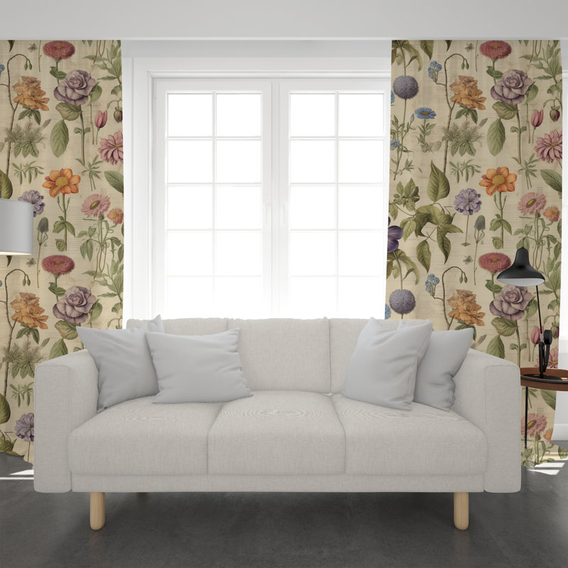 Kassie Room Darkening Curtain Pair, 20" W x 52" L