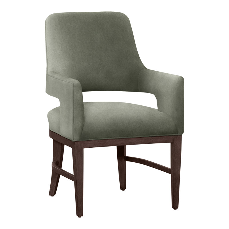 Chaise avec accoudoirs Josie, Tabac, Saule 9953