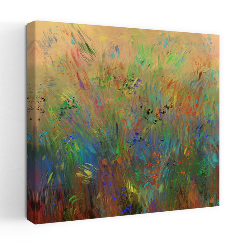 Art contemporain, art contemporain abstrait, H 18 po x l 18 po