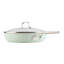 Kitchenaid Hard-Anodized Ceramic Induction Skillet With Lid, 12.25-Inch, Agave-481463329