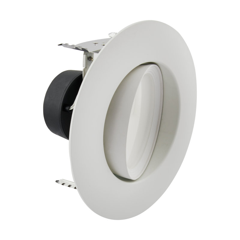 Modern Selectable LED 7'' White Aluminum Downlight Retrofit Kit